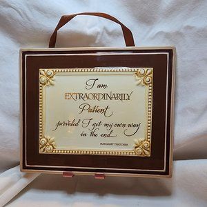 Plaque with Inspirational Words